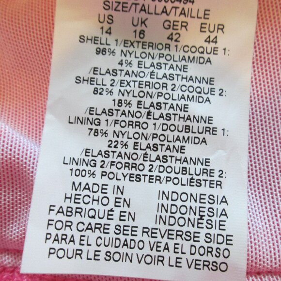 Swim Solutions Textured Tie-Front Swimdress NWT Sz 14 - Picture 10 of 11